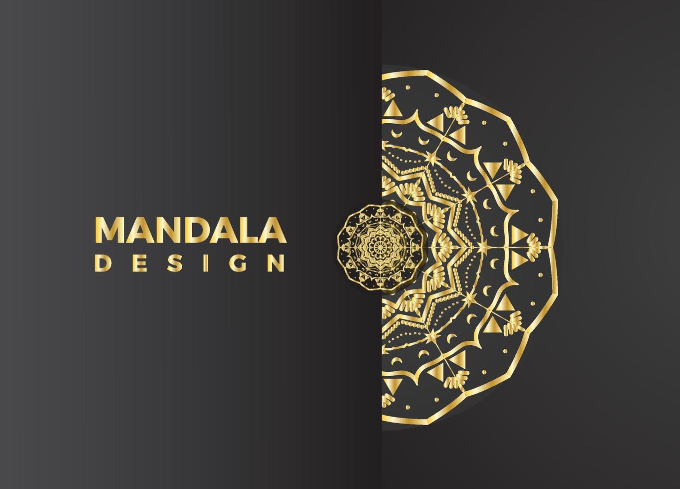 luxe mandala achtergrond ontwerpsjabloon vector