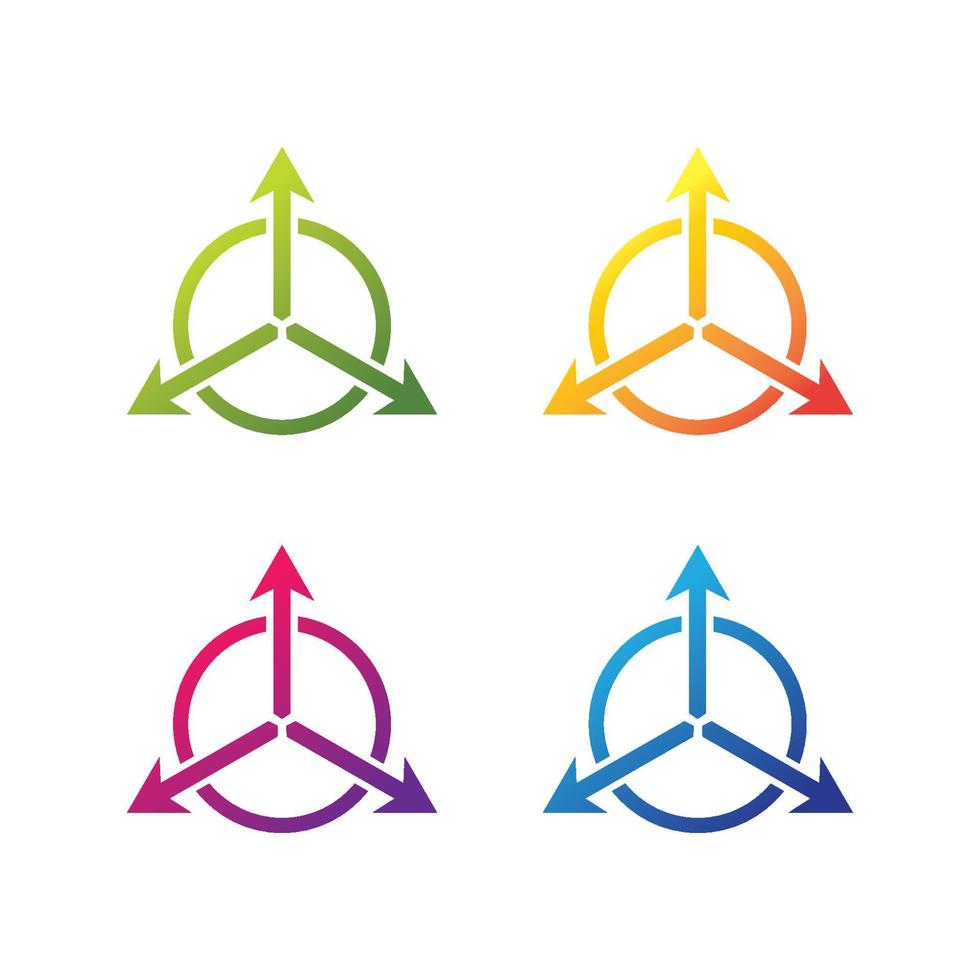 pijlen vector logo icon set