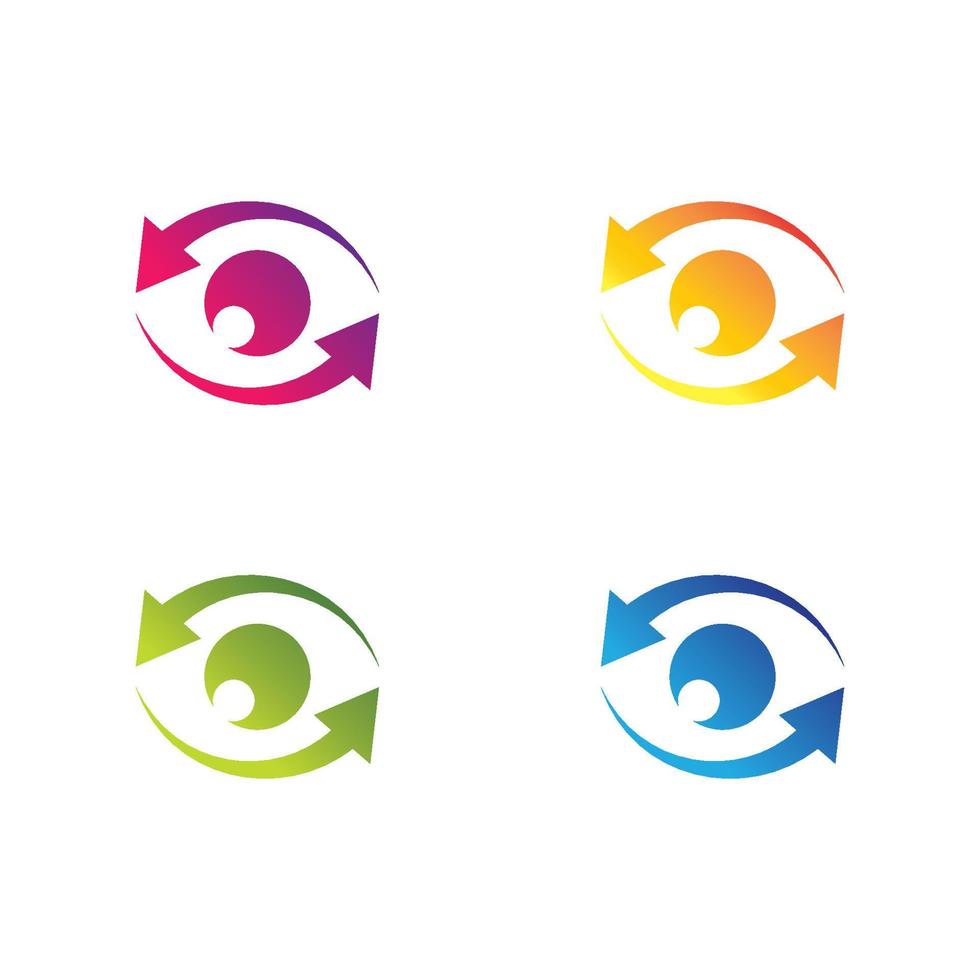 oogzorg logo sjabloon vector icon set