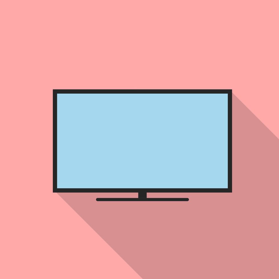 televisie-uitzendapparaat. woondecoratie platte ontwerpstijl. vector illustratie
