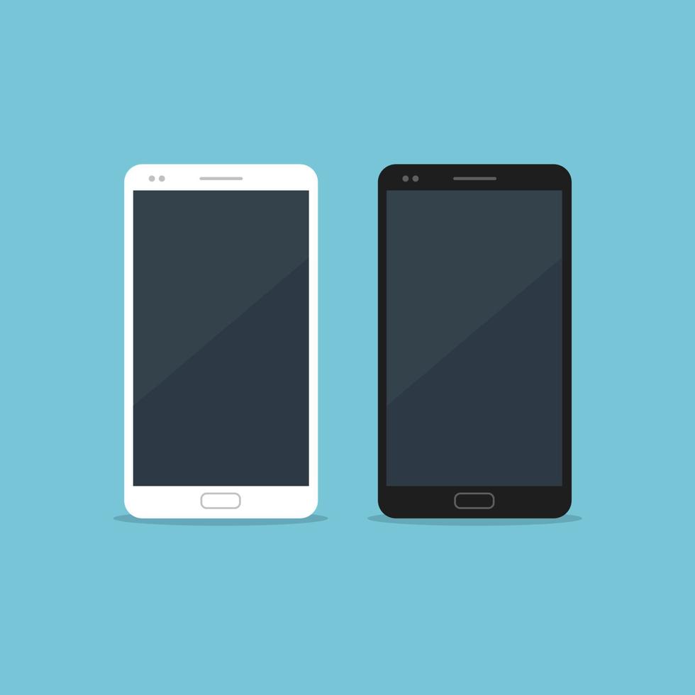 smartphone plat ontwerp. vector illustratie