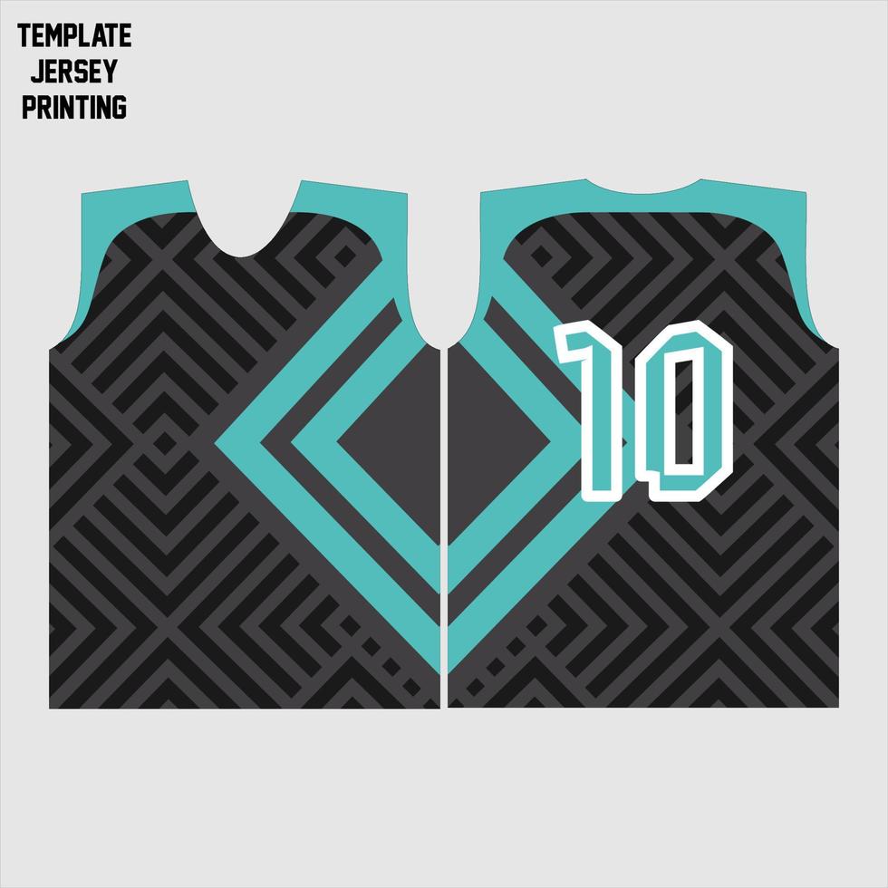 abstract concept vector jersey patroon sjabloon voor afdrukken of sublimatie sport uniformen voetbal volleybal basketbal e-sports fietsen en vissen