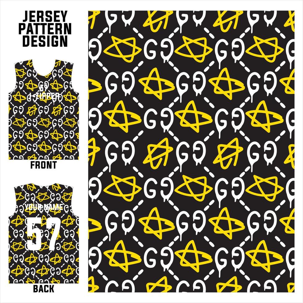 abstract concept vector jersey patroon sjabloon voor afdrukken of sublimatie sport uniformen voetbal volleybal basketbal e-sports fietsen en vissen