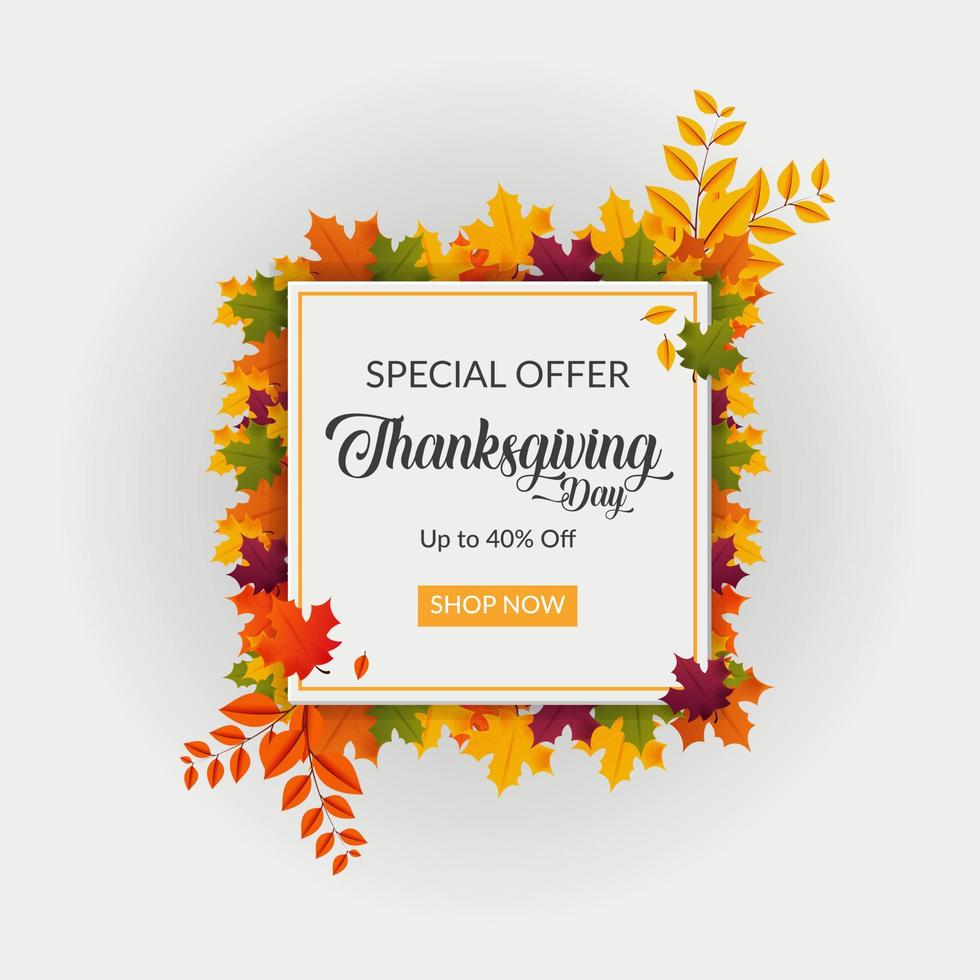 speciale aanbieding happy thanksgiving day tag sale korting vector