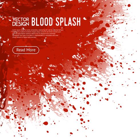 Blood Splash Background Webpagina Ontwerp Poster vector