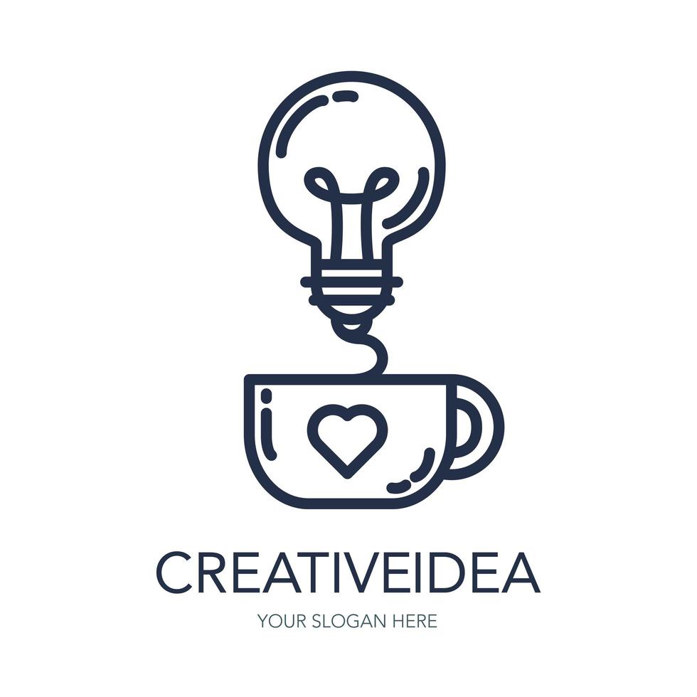 creatief succes idee logo vector