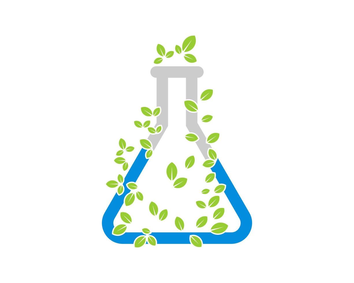 natuurlaboratorium met reageerbuis vector