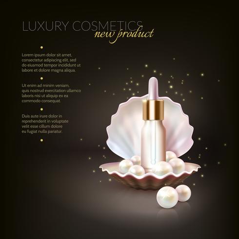 Luxe cosmetische Pearl Concept vector