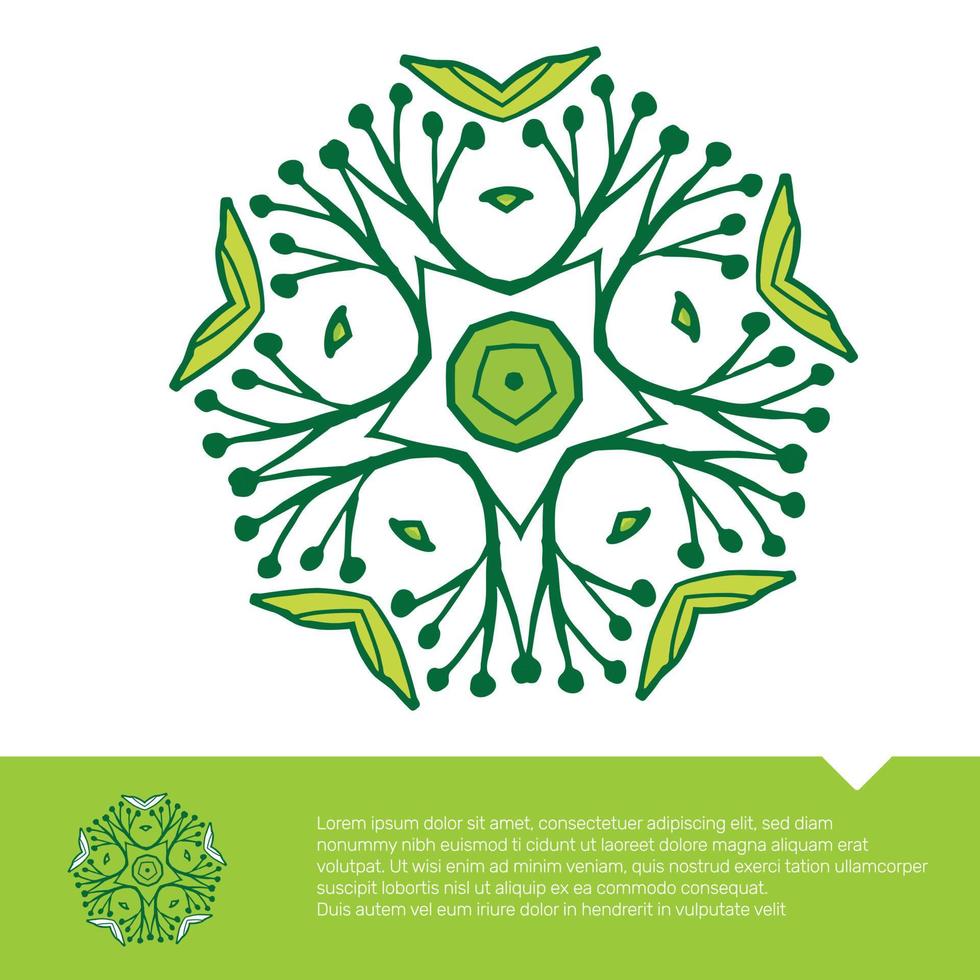 circulaire bloemen mandala kleurplaat gratis vectorillustratie vector