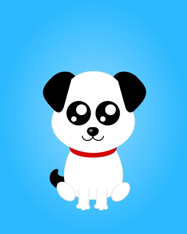 leuke tekenfilmhond vector