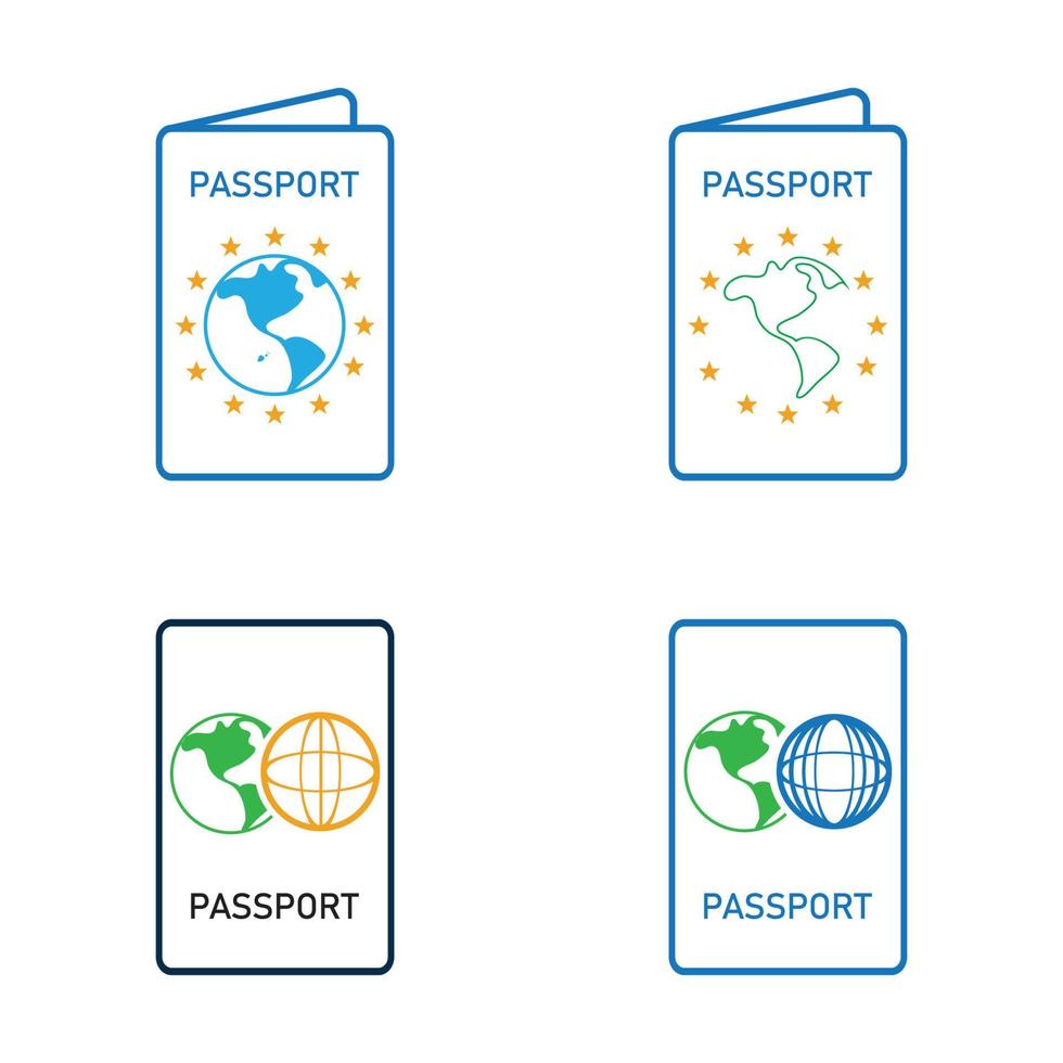 internationaal paspoort vectorpictogram - reizen, instappen, luchthaven, document vectorillustratie vector