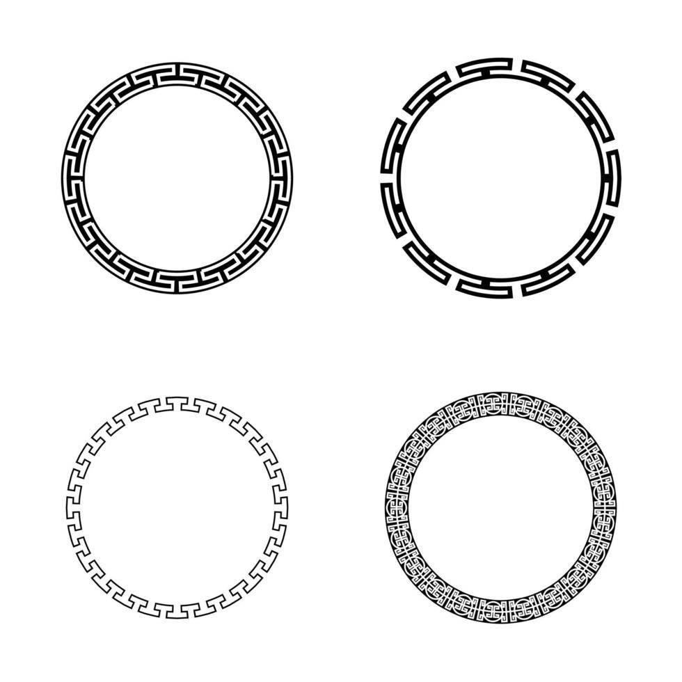 chinese oosterse framerand vector