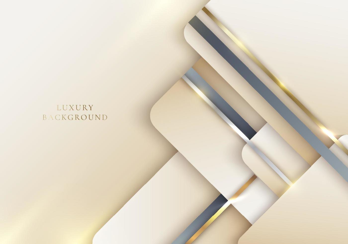 elegante luxe sjabloon abstracte achtergrond lichtbruine vierkanten vector