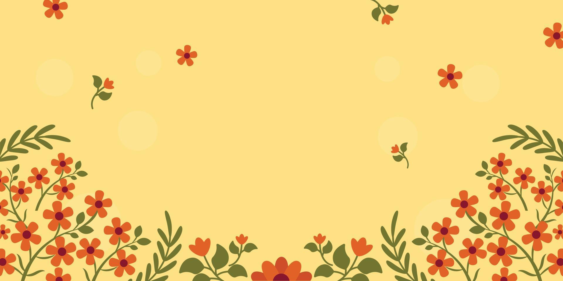 kerst bloemen achtergrond vector