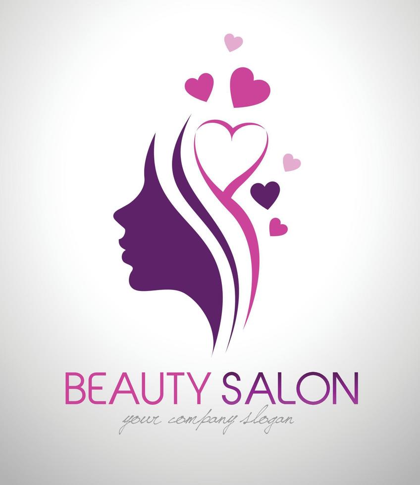 schoonheidssalon logo ontwerp vector