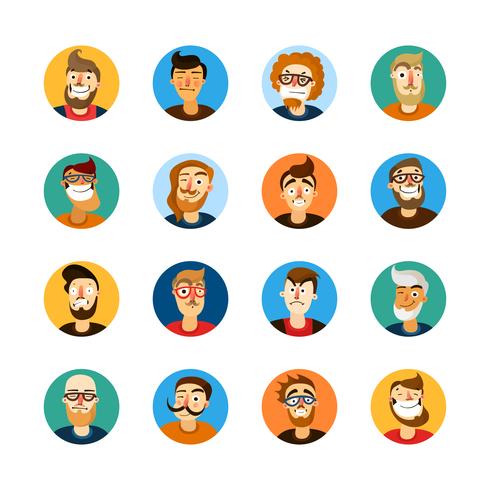 mannen userpic set vector