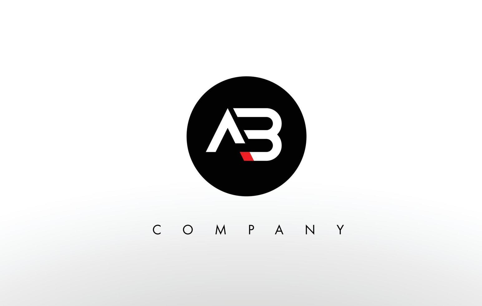 ab-logo. ab brief ontwerp vector