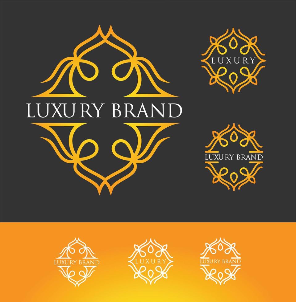 luxe logo letters vector