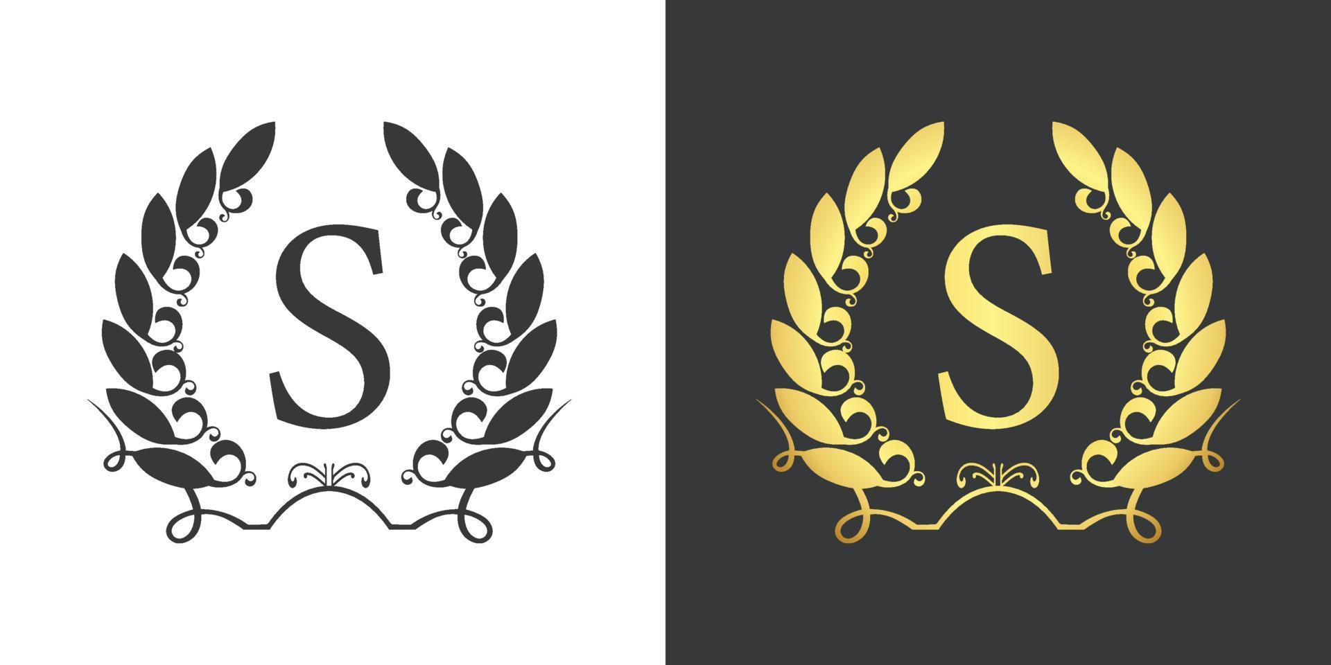 s brief monogram logo vector