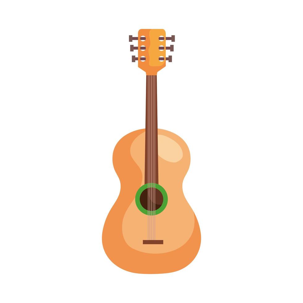 gitaar instrument muzikaal geïsoleerd pictogram vector