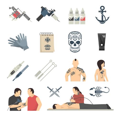 attoo Studio Flat Icons Collection vector