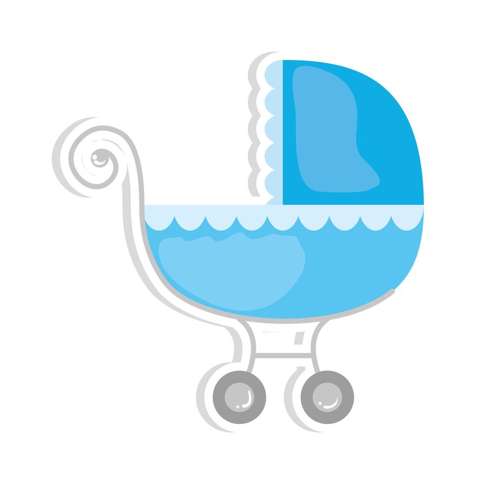 baby kar vervoer geïsoleerd pictogram vector