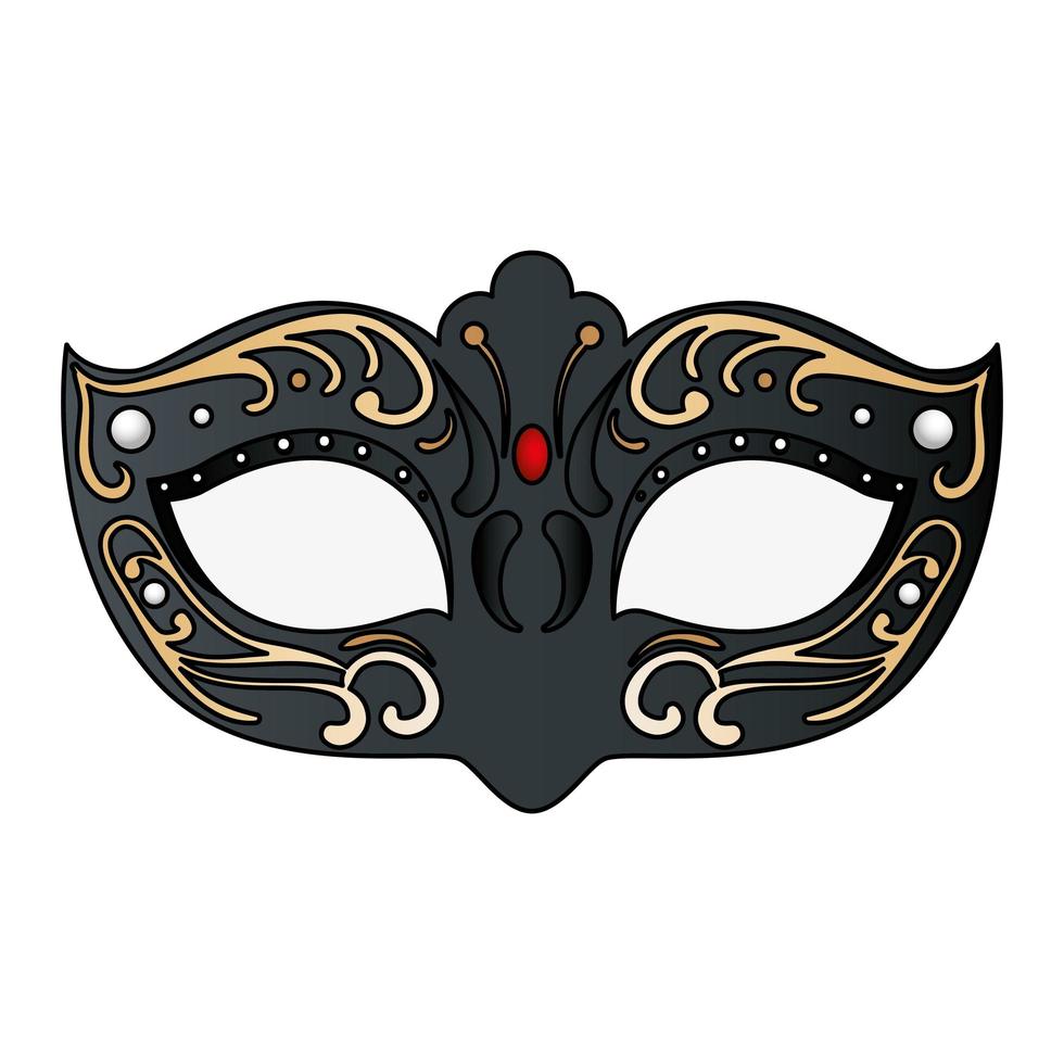 elegant masker fantasie geïsoleerd pictogram vector