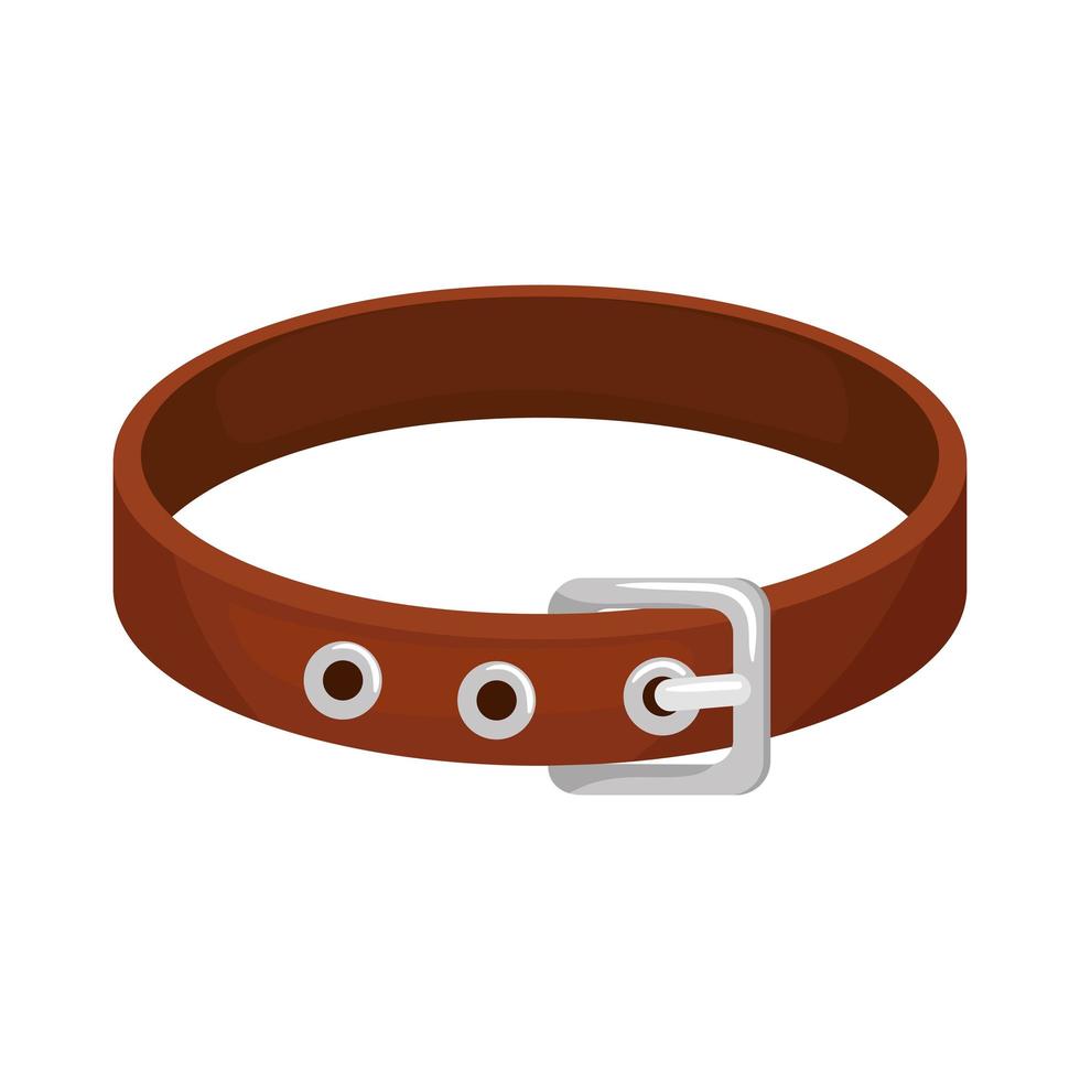 halsband voor hond geïsoleerd icoon vector