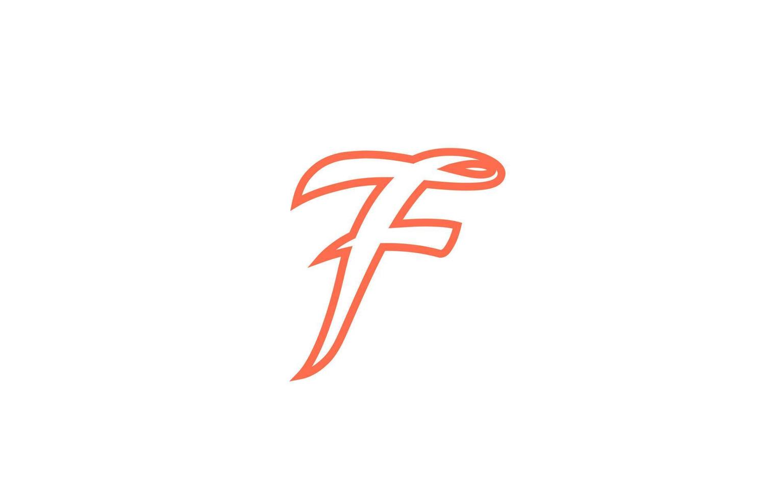 f alfabet letterpictogram logo. creatief ontwerp voor bedrijf en bedrijf vector