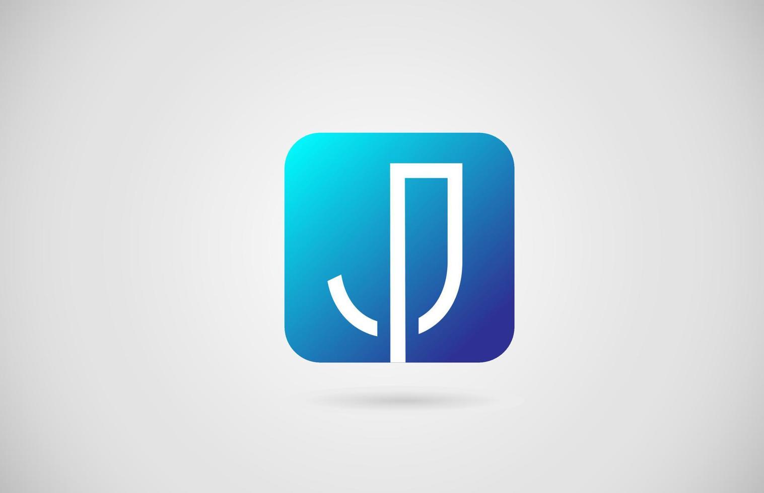 j alfabet letterpictogram logo. creatief ontwerp voor bedrijf en bedrijf vector