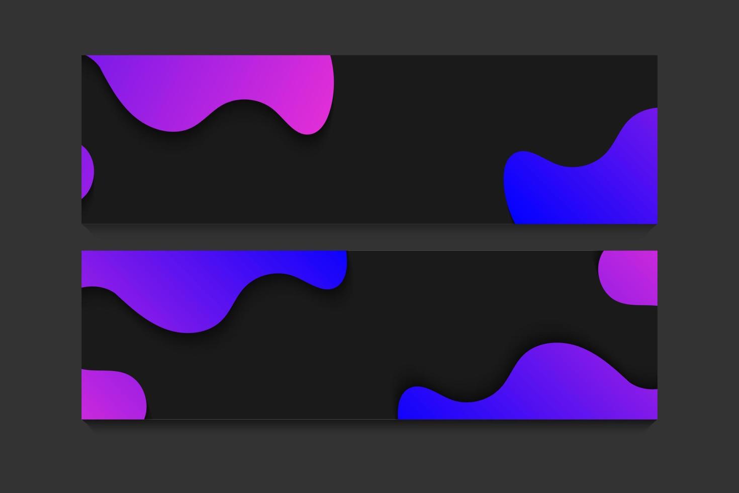 abstracte gradiënt webbanner ontwerp achtergrond of koptekst sjablonen, minimaal concept. vector