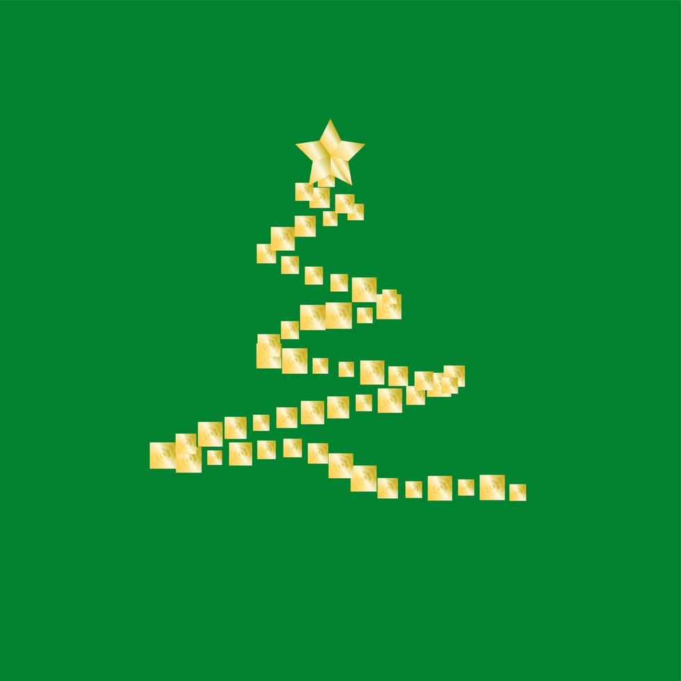 gouden ornament voor de vectorillustratiebeschrijving van de Kerstmisdecoratie vector