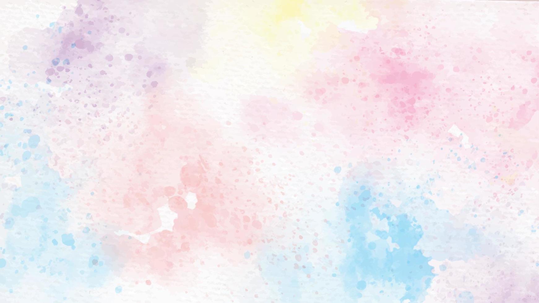 regenboog pastel eenhoorn snoep aquarel op papier abstracte achtergrond vector