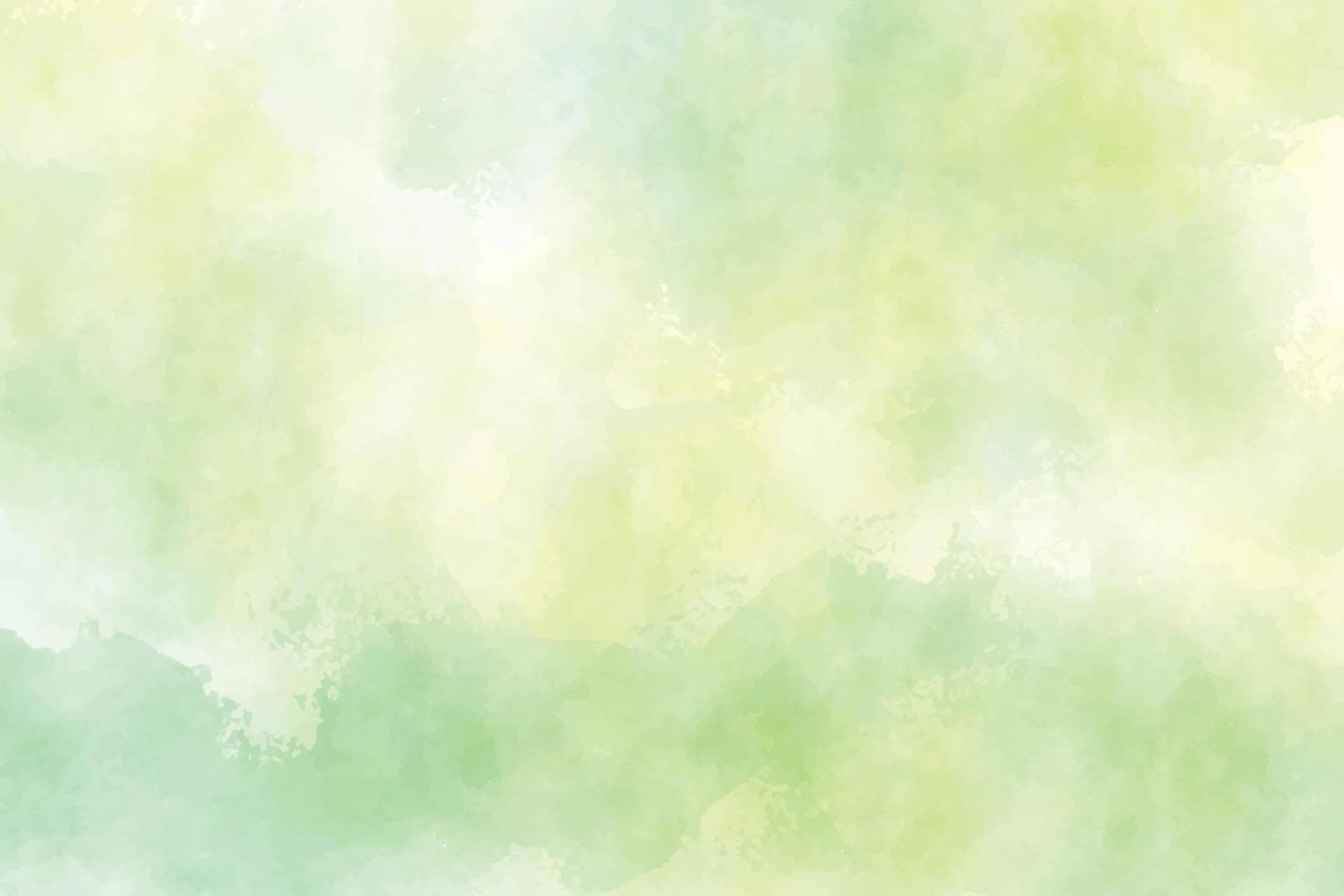 gele en groene aquarelachtergrond voor de lente vector