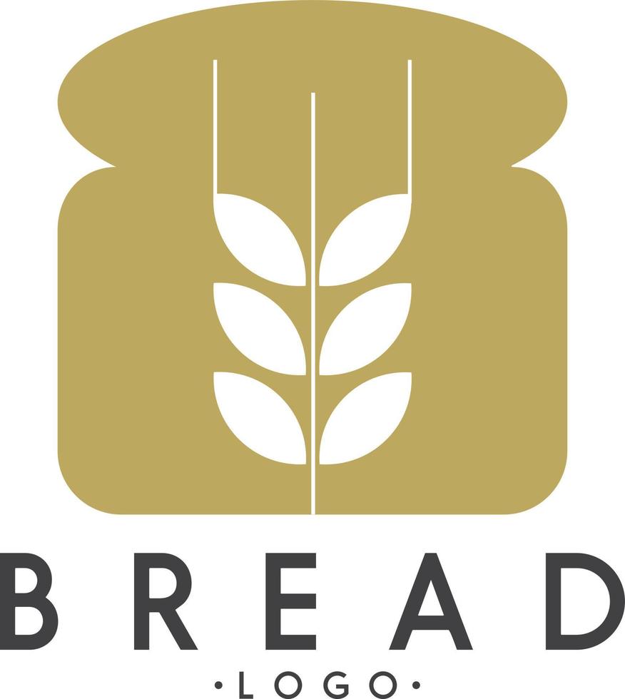 brood logo sjabloon brood tarwe schets vector