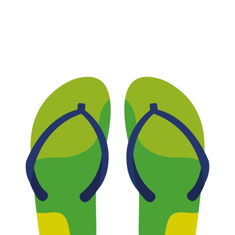 slippers paar geïsoleerde pictogram vector