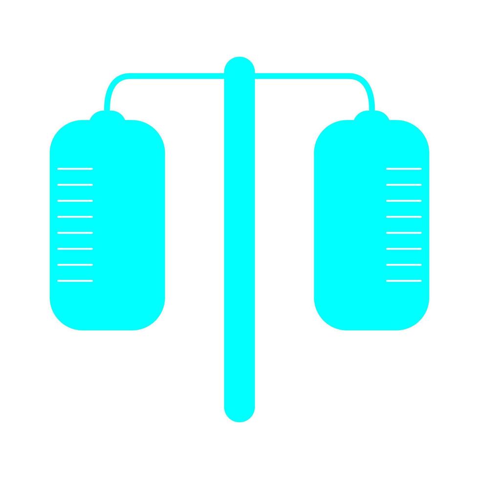 medische infuus op witte achtergrond vector