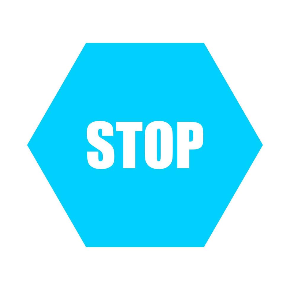 stopbord op witte achtergrond vector