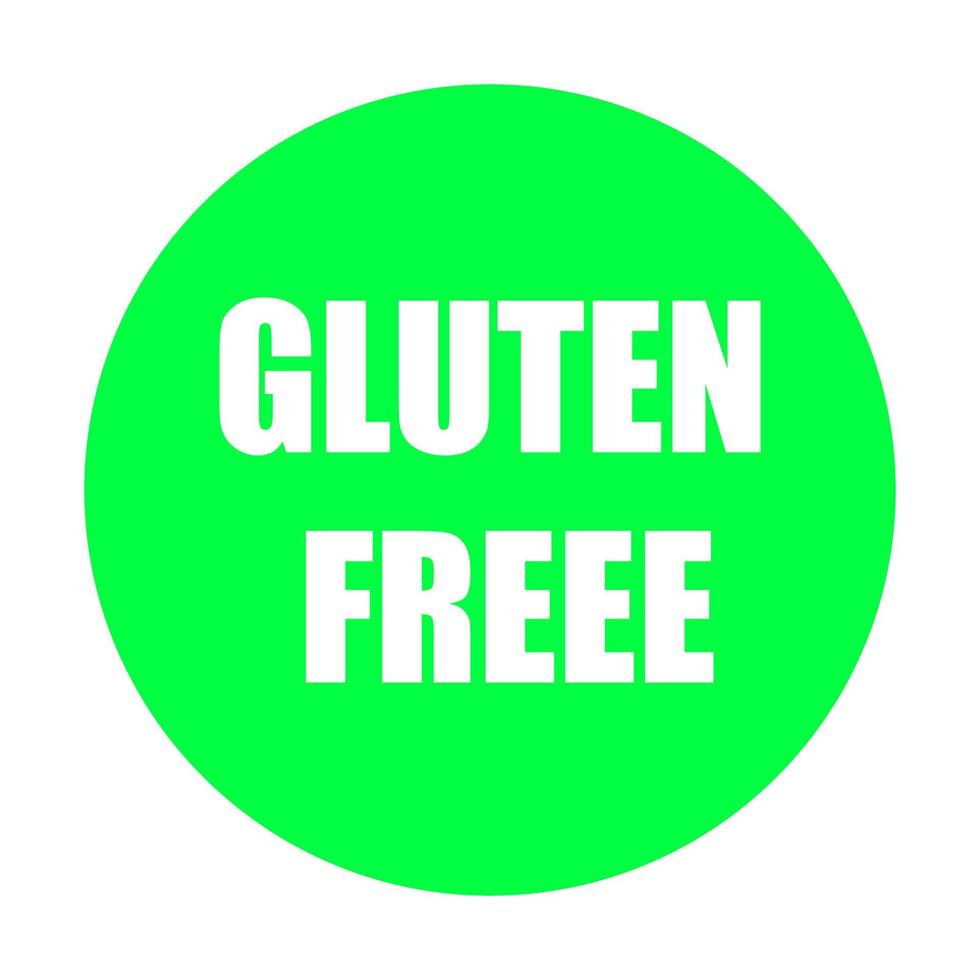 glutenvrij symbool op een witte achtergrond vector