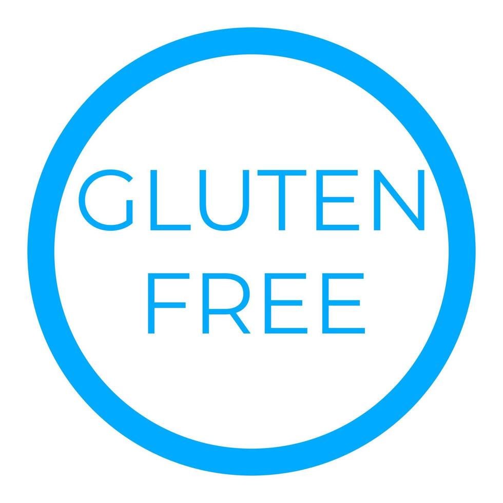 glutenvrij symbool op een witte achtergrond vector