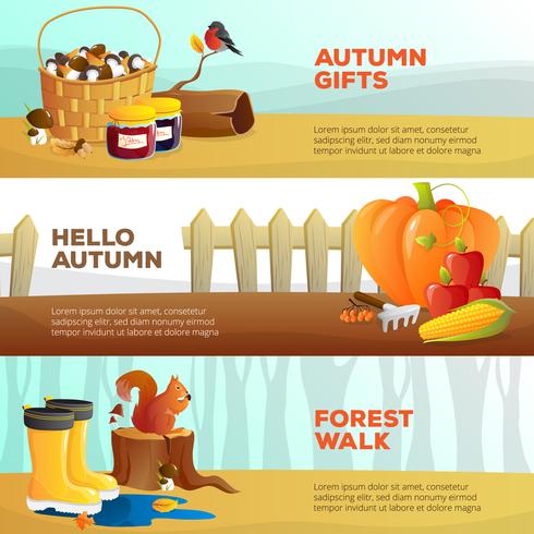 Herfst banners vector