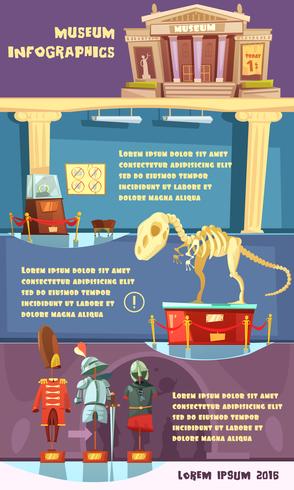 Museum Infographic Illustratie vector