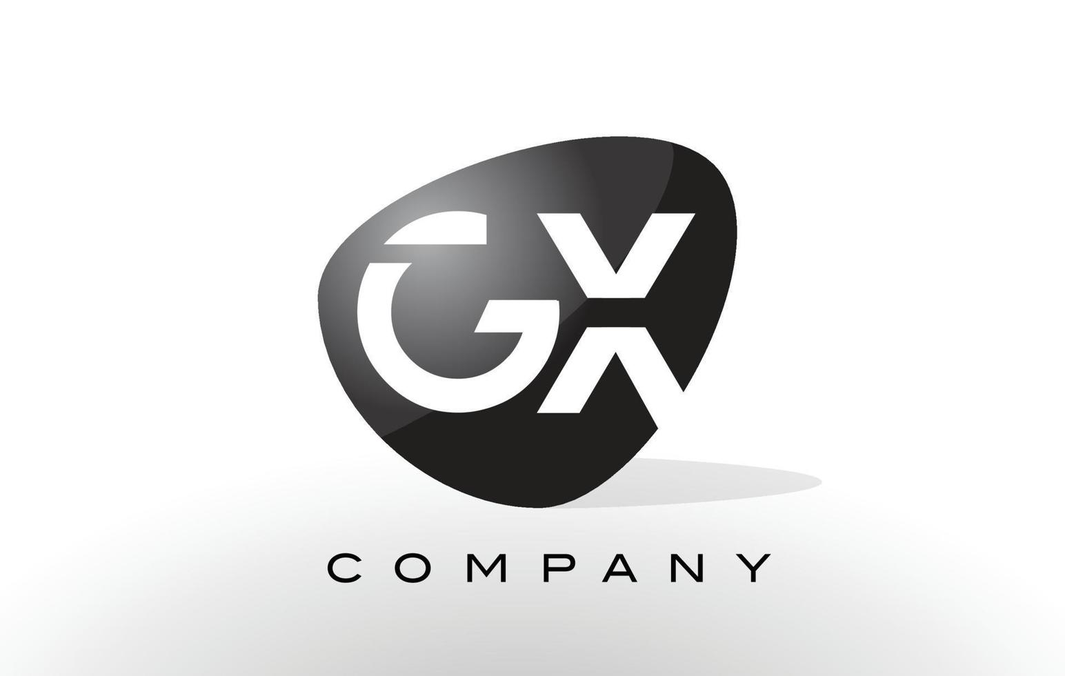 gx-logo. brief ontwerp vector. vector