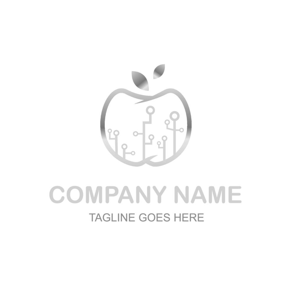 Apple tech-logo vector