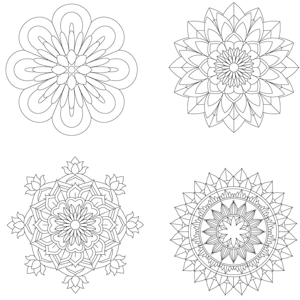 mandala patroon ontwerpen 4844920 - Free Vectors, Vector Bestanden, Templates