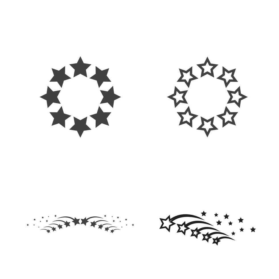 ster pictogram sjabloon vector illustratie ontwerp