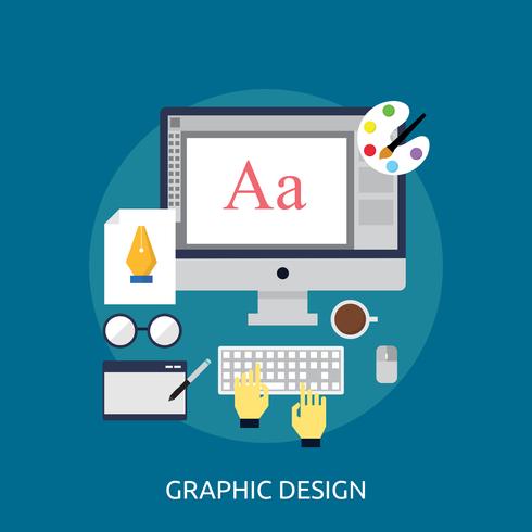 Grafisch ontwerp Conceptuele afbeelding ontwerp vector