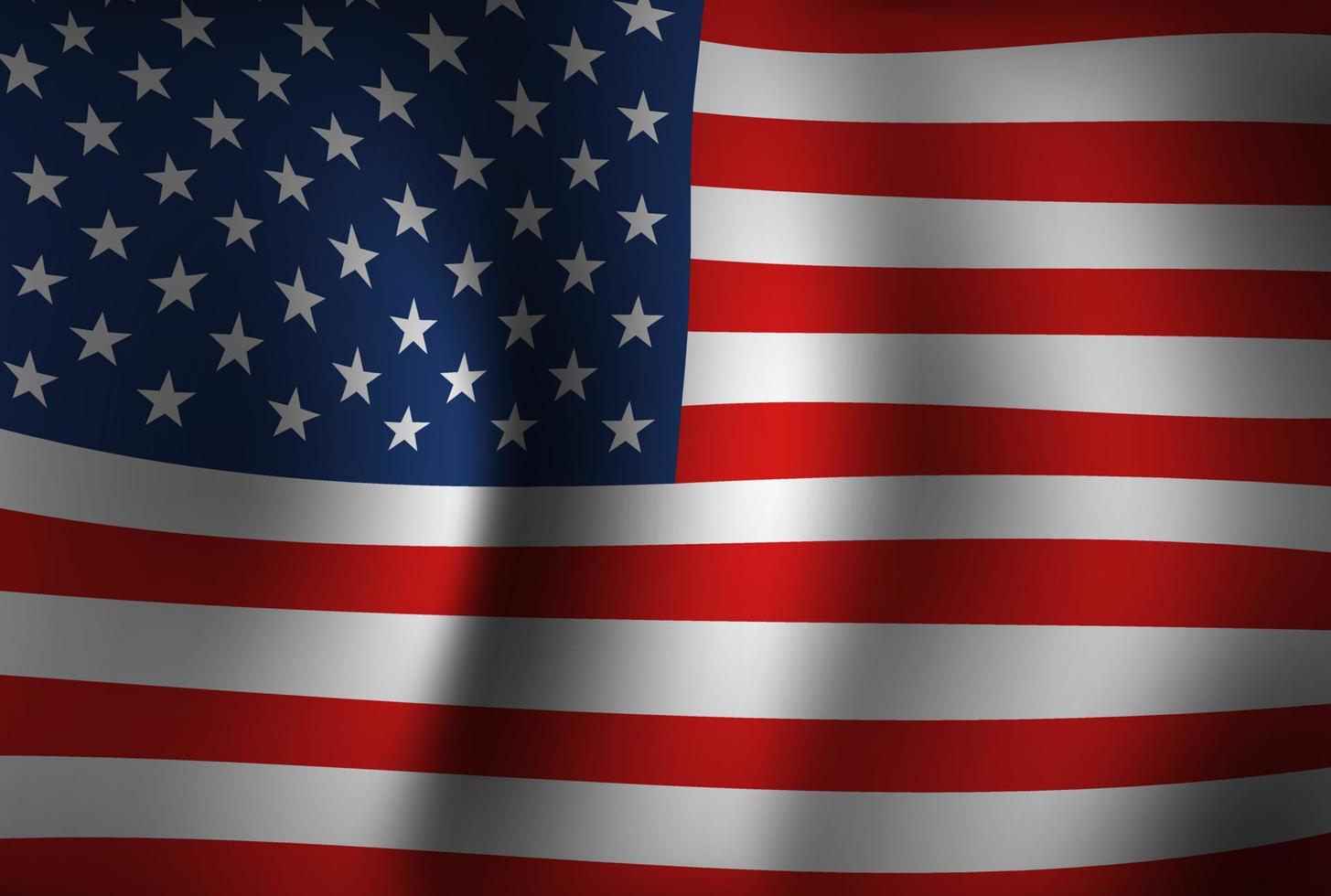 vlag van de verenigde staten achtergrond vector 3d ons amerika