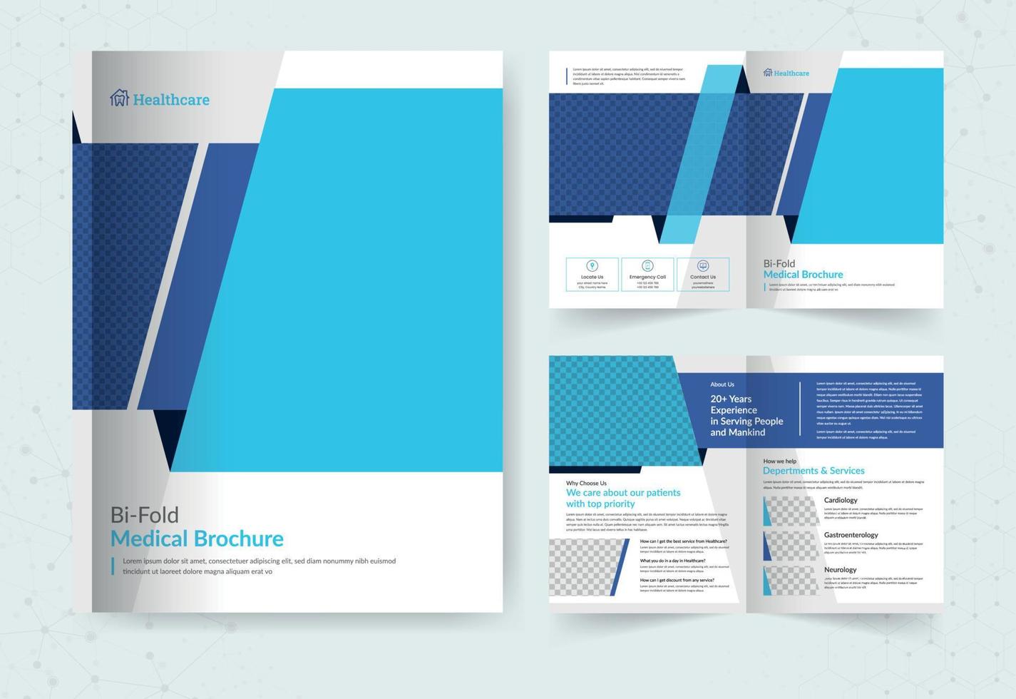 sjabloon medische brochure vector