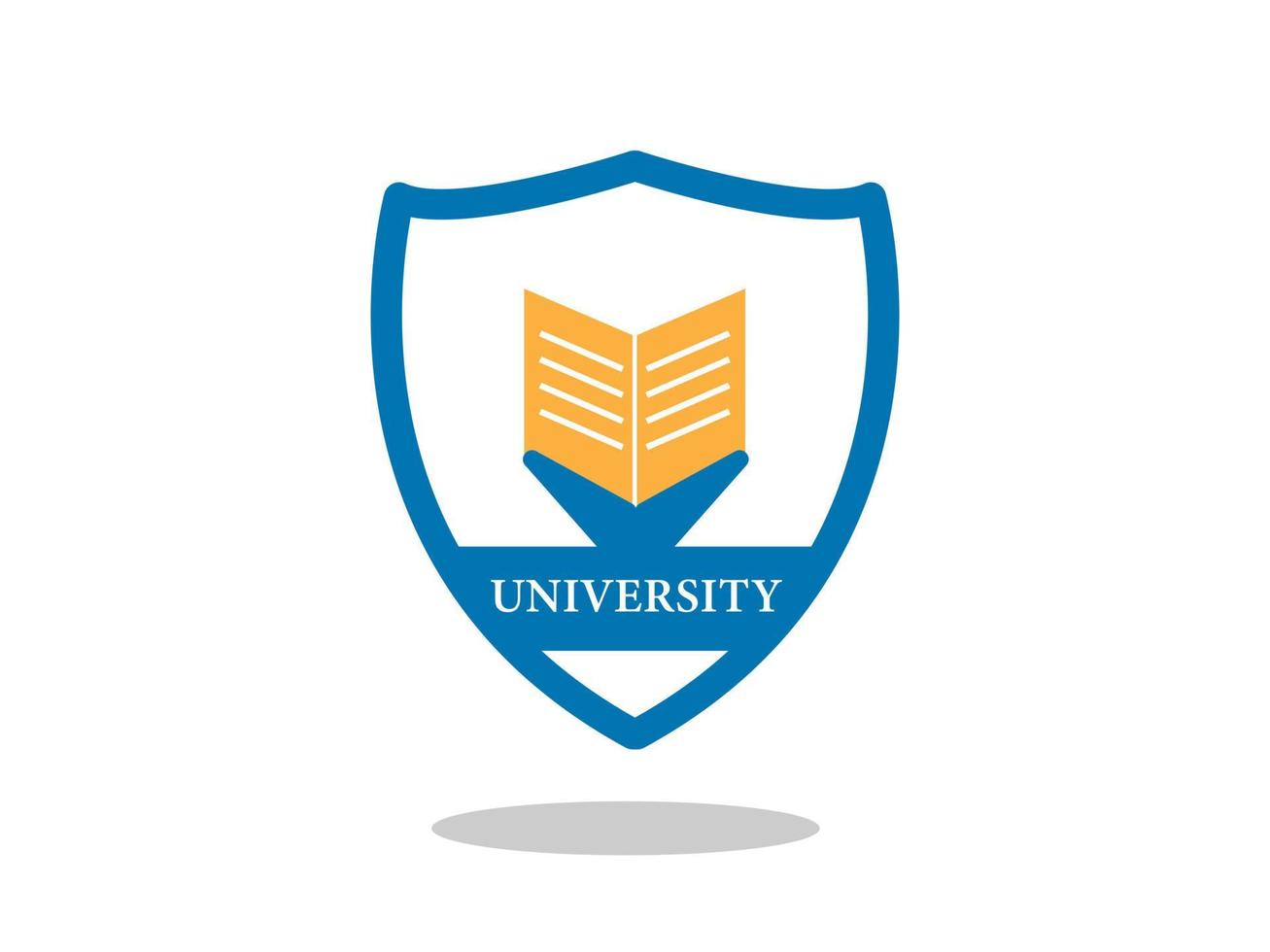 universiteit logo of onderwijs logo concept vectorillustratie. ontwerpsjabloon voor universiteitslogo. vector